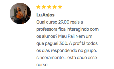 Depoimento de aluno